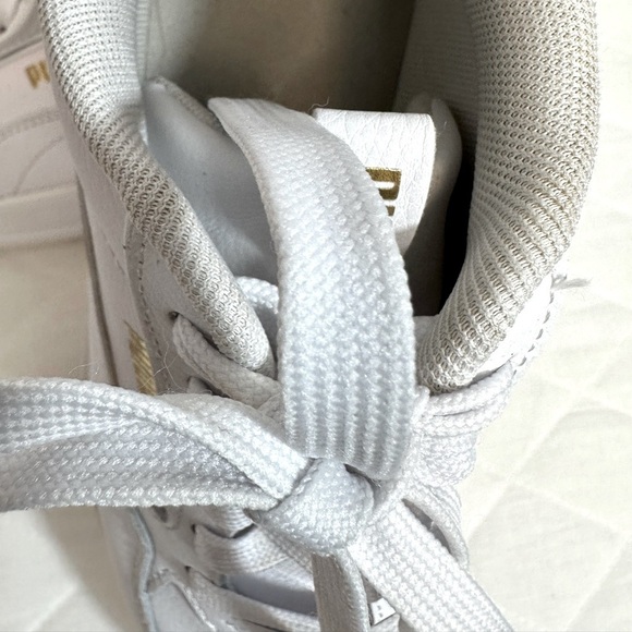 Puma Karmen Rebelle Womens Size 8.5 Casual Platform Sneakers Shoes White Logo - Picture 10 of 16